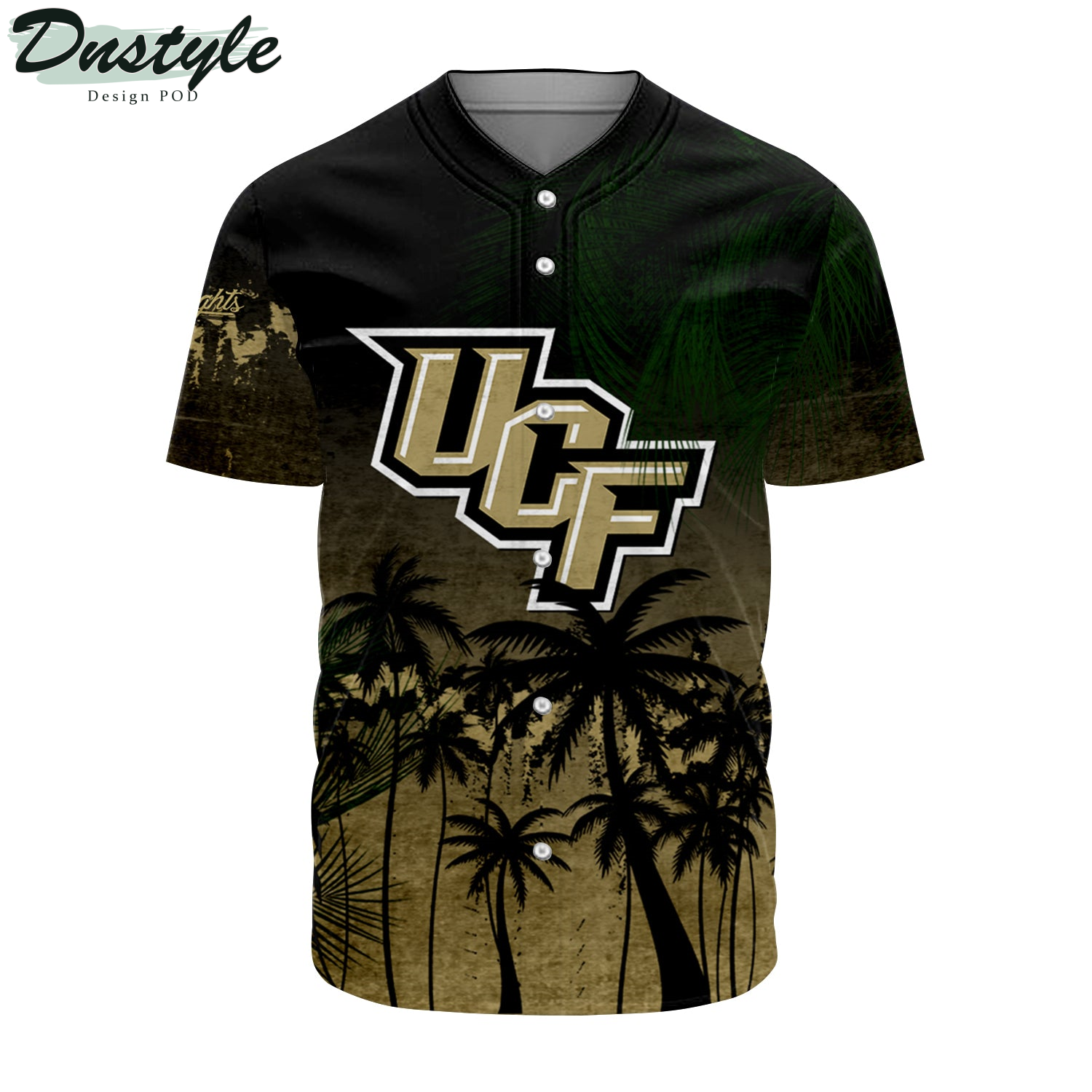 Cal State Bakersfield Roadrunners Coconut Tree Tropical Grunge Baseball Jersey