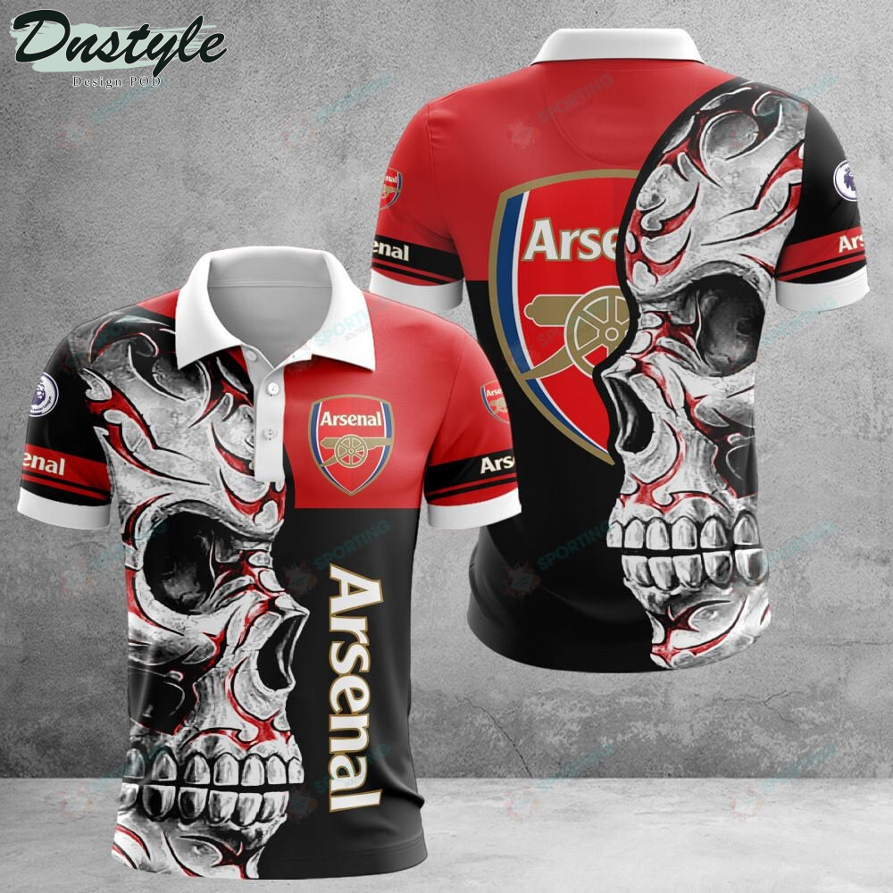 Arsenal F.C Skull Polo Shirt