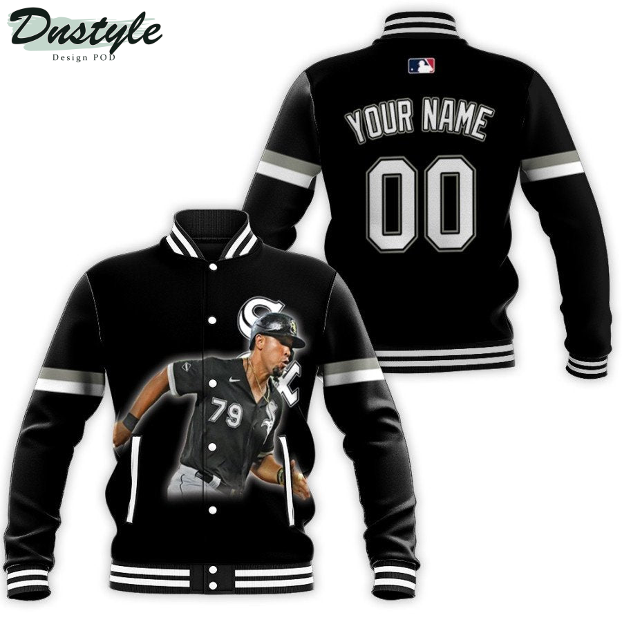 Chicago White Sox Jose Abreu 79 MLB 2020 Great Player Black Custom Number Name Baseball Jacket