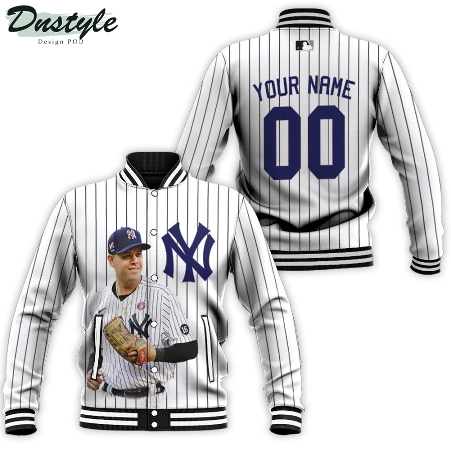 New York Yankees Clint Frazier 77 2020 MLB White Custom Number Name Baseball Jacket