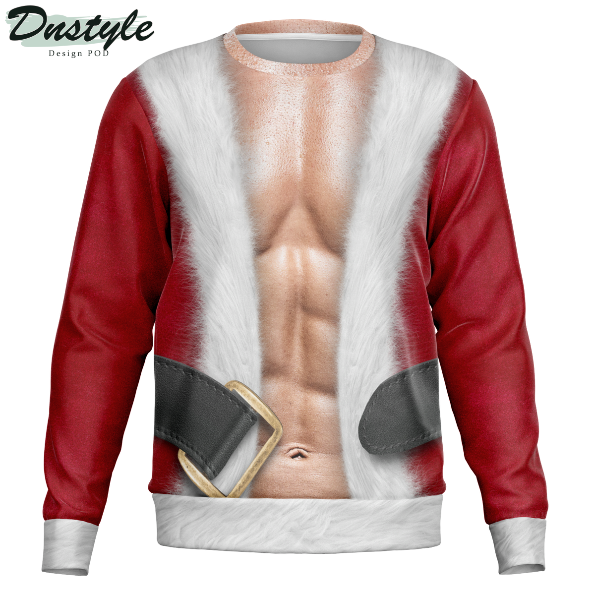 Fit Santa Ugly Christmas Sweater