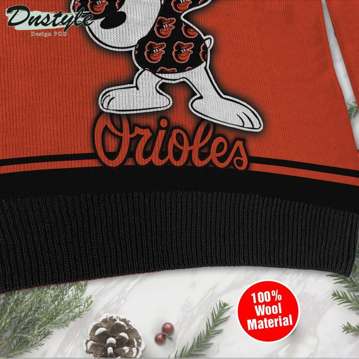 Love Baltimore Orioles Snoopy Ugly Sweater