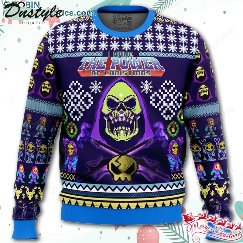 Skeletor Masters of the Universe Ugly Christmas Wool Sweater