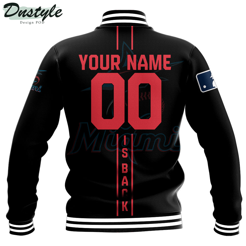 Miami Marlins MLB Personalized Baseball Jacket