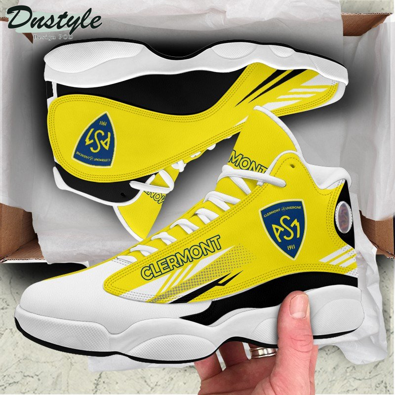 ASM Clermont Auvergne Yellow Air Jordan 13 Shoes Sneakers