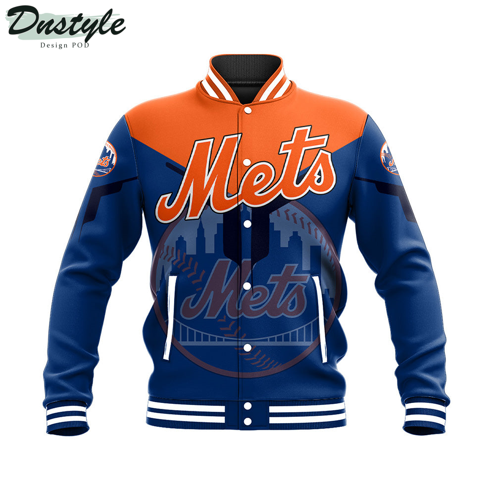 New York Mets MLB Drinking Style Baseball Jacket