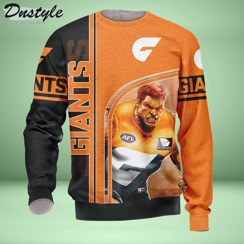 GWS Giants 3D Tshirt Hoodie Polo Sweatshirt