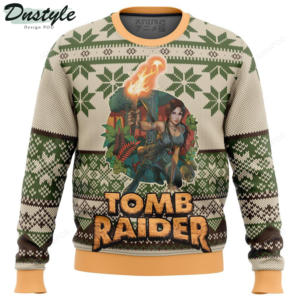 Tomb Raider Alt Premium Ugly Christmas Wool Sweater