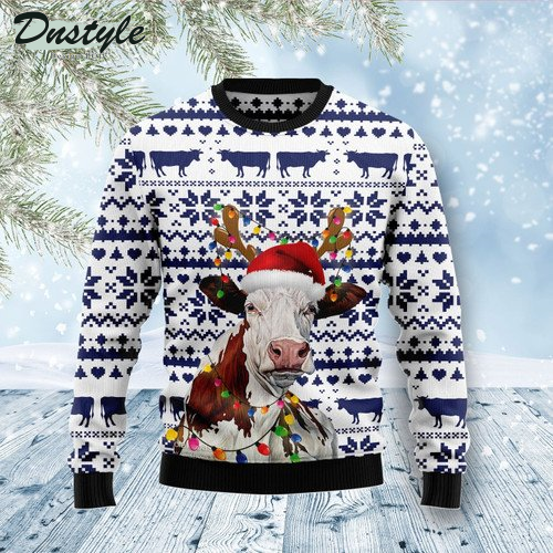 Cow Christmas Reunion Ugly Christmas Sweater