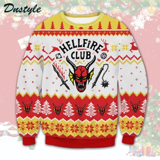 Hellfire Club Stranger Things Christmas Ugly Sweater