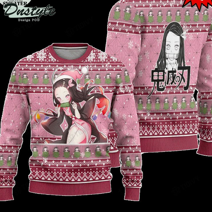 Kimetsu No Yaiba Nezuko Kamado Ugly Christmas Sweater