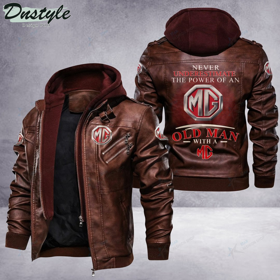 MG never underestimate the power of an old man leather jacket