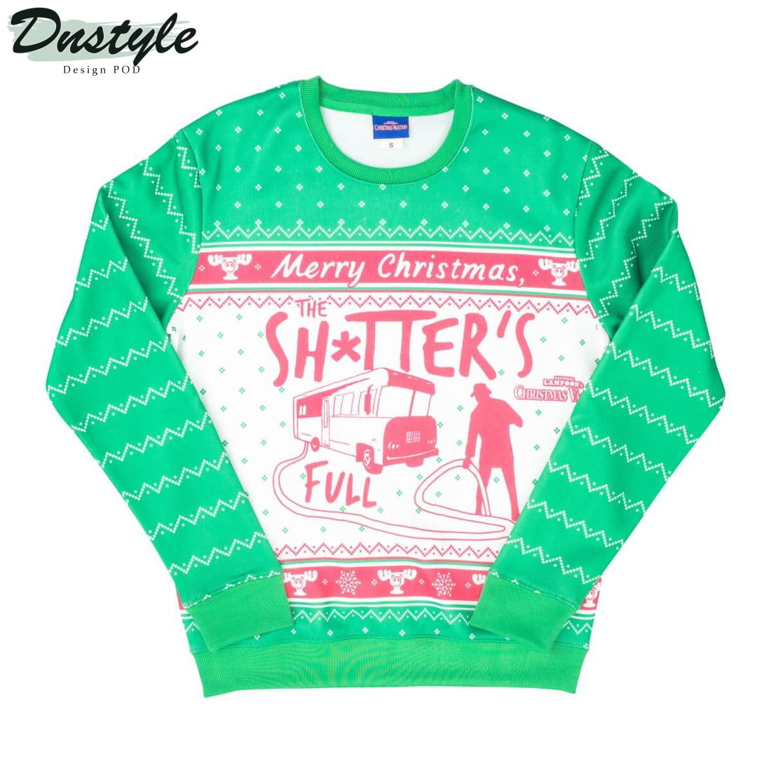 National Lampoons Christmas Vacation Shitters Full Ugly Christmas Sweater