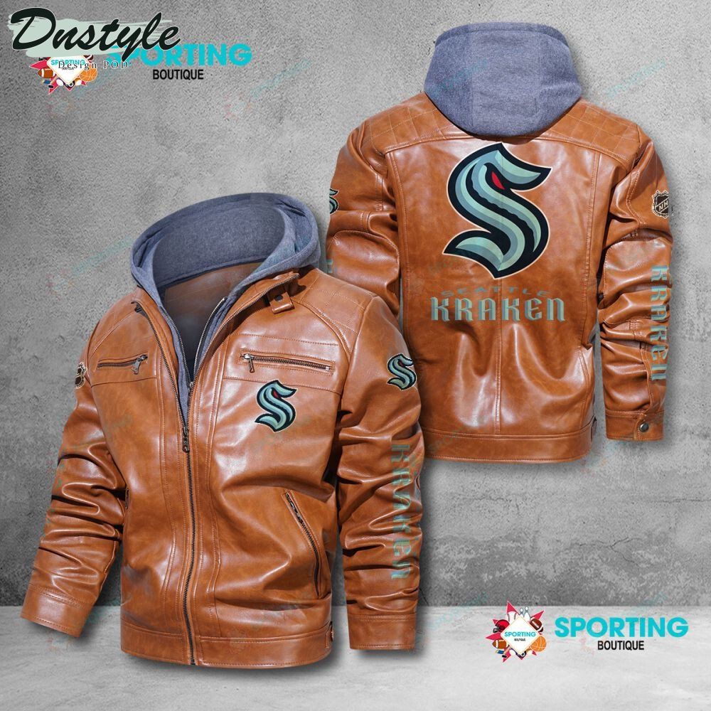 Seattle Kraken 2022 Leather Jacket