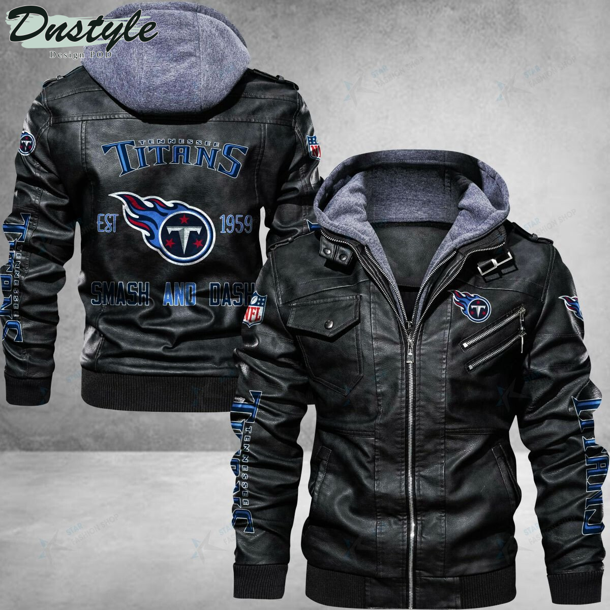 Tennessee Titans Smash And Dash Leather Jacket