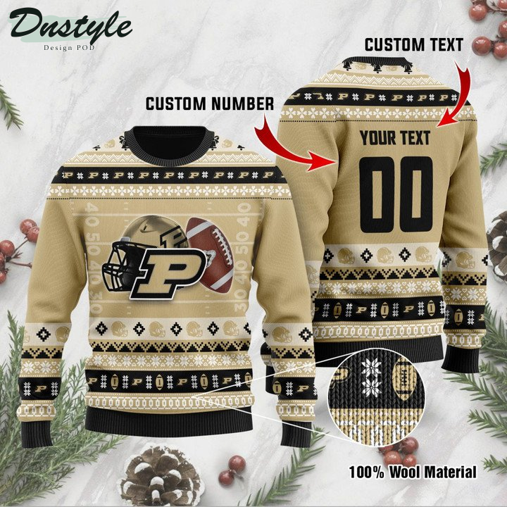 Purdue Boilermakers Personalized Ugly Sweater