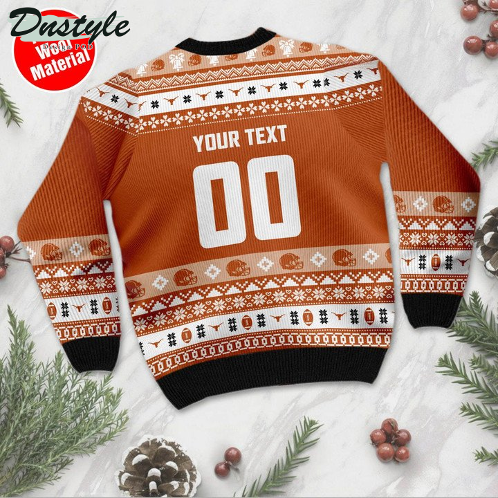 Texas Longhorns Personalized Ugly Sweater