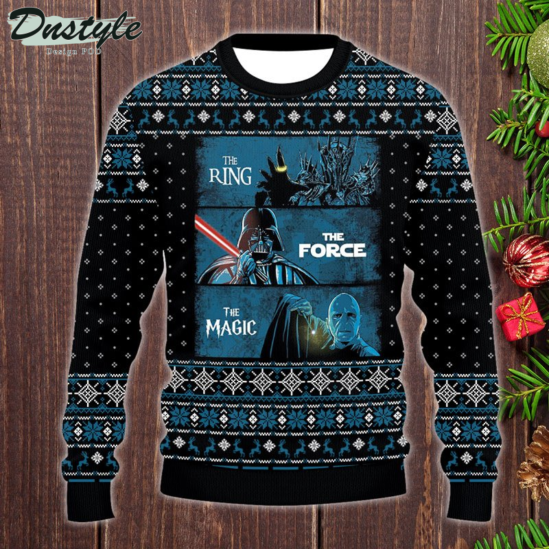 Lost Of The Ring The Force The Magic Christmas Ugly Sweater