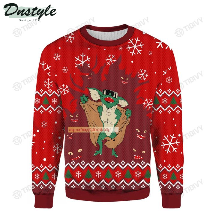 The Gremlins Is Coming Classic Movie Ugly Christmas Sweater