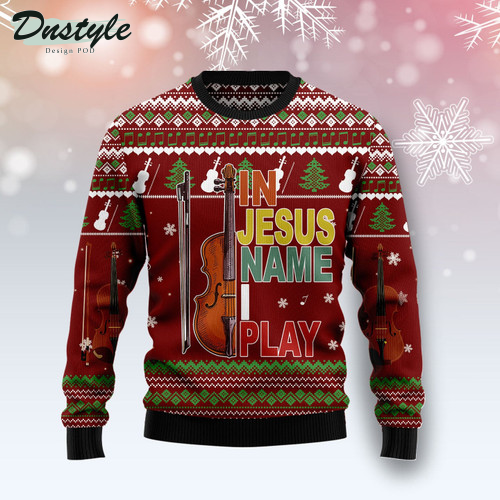 Satan Claus DJ Ugly Christmas Sweater