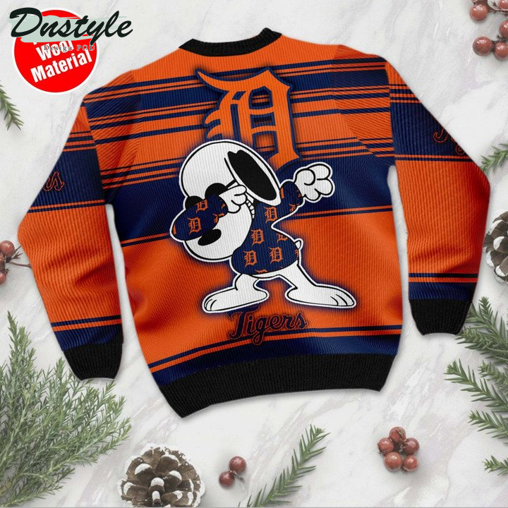 Snoopy Love Detroit Tigers Ugly Sweater