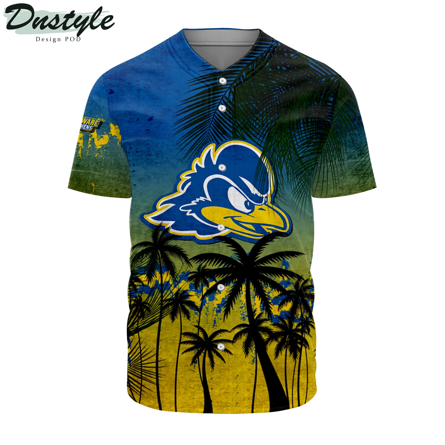 Coastal Carolina Chanticleers Coconut Tree Tropical Grunge Baseball Jersey