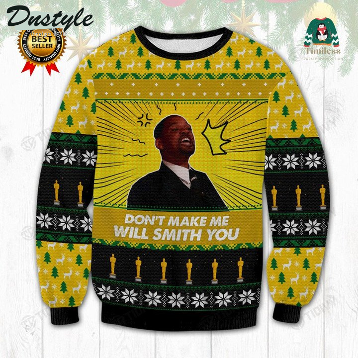 Don’t Make Me Will Smith You Ugly Christmas Sweater