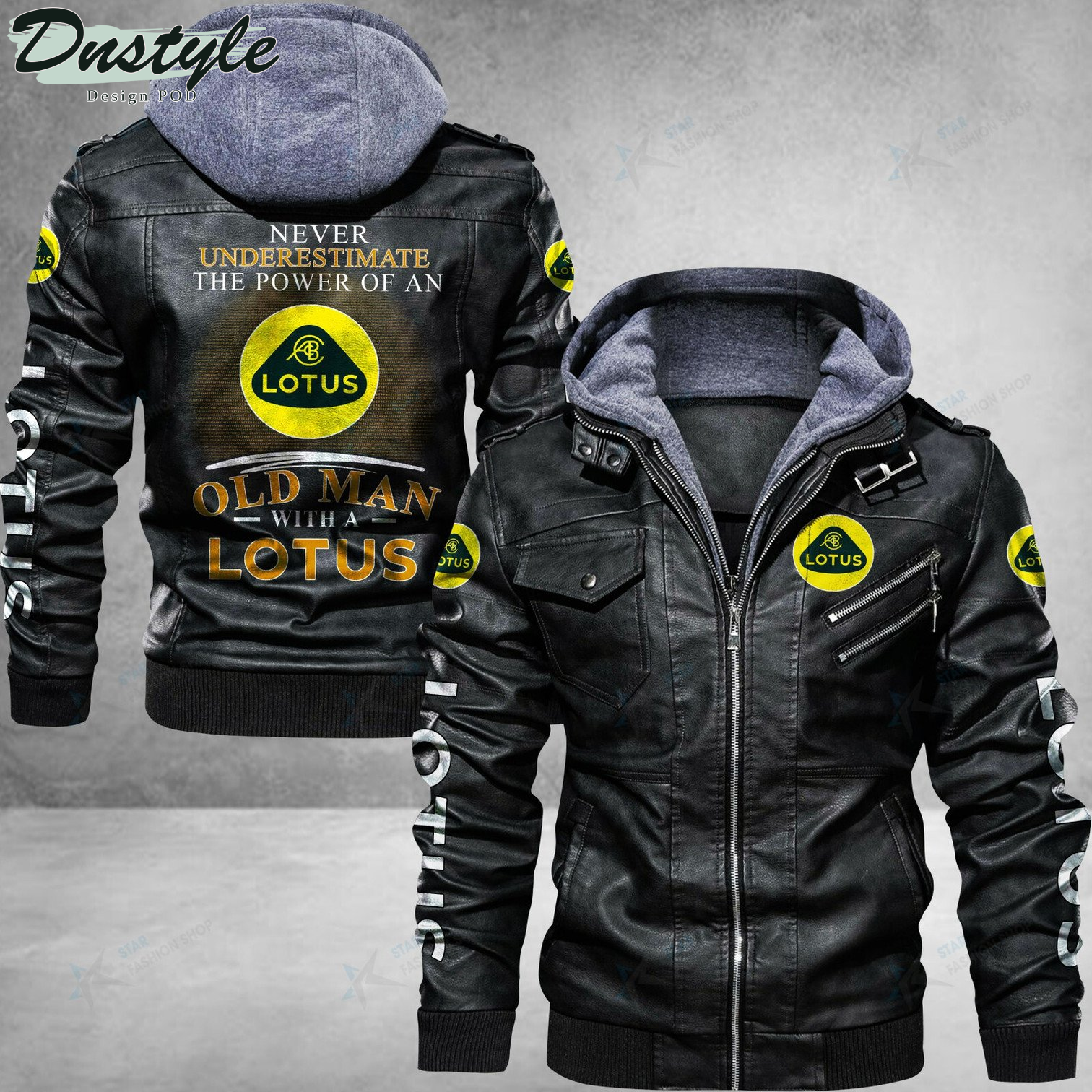 Lotus never underestimate the power of an old man leather jacket