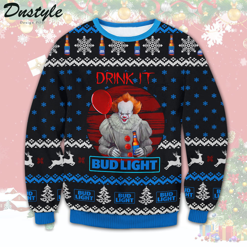 Bud Light Drink It Ugly Christmas Sweater