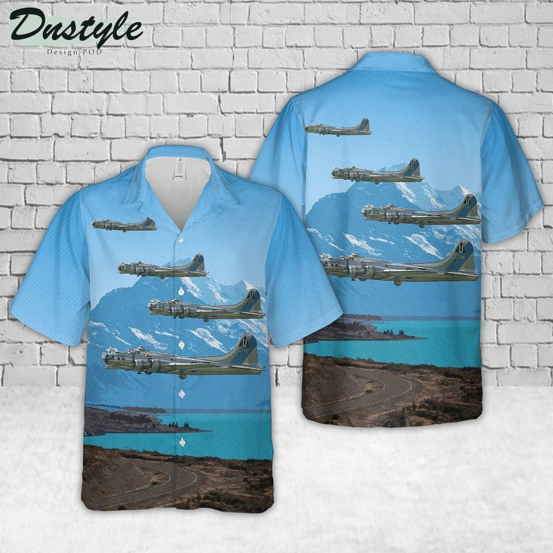 US Air Force Boeing B-17 Flying Fortress Sentimental Journey Hawaiian Shirt
