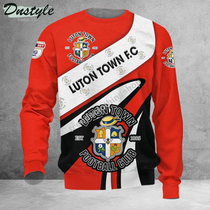 Luton Town F.C 3d all over printed hoodie tshirt