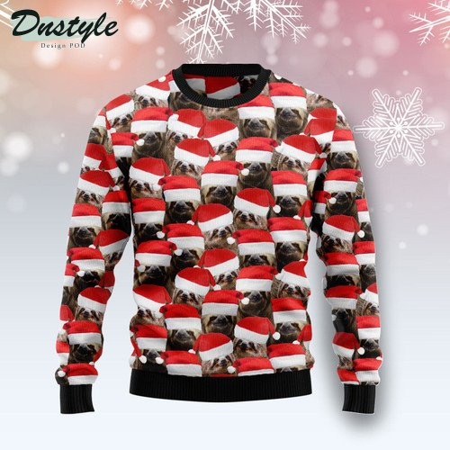 Sloth Group Awesome Ugly Christmas Sweater