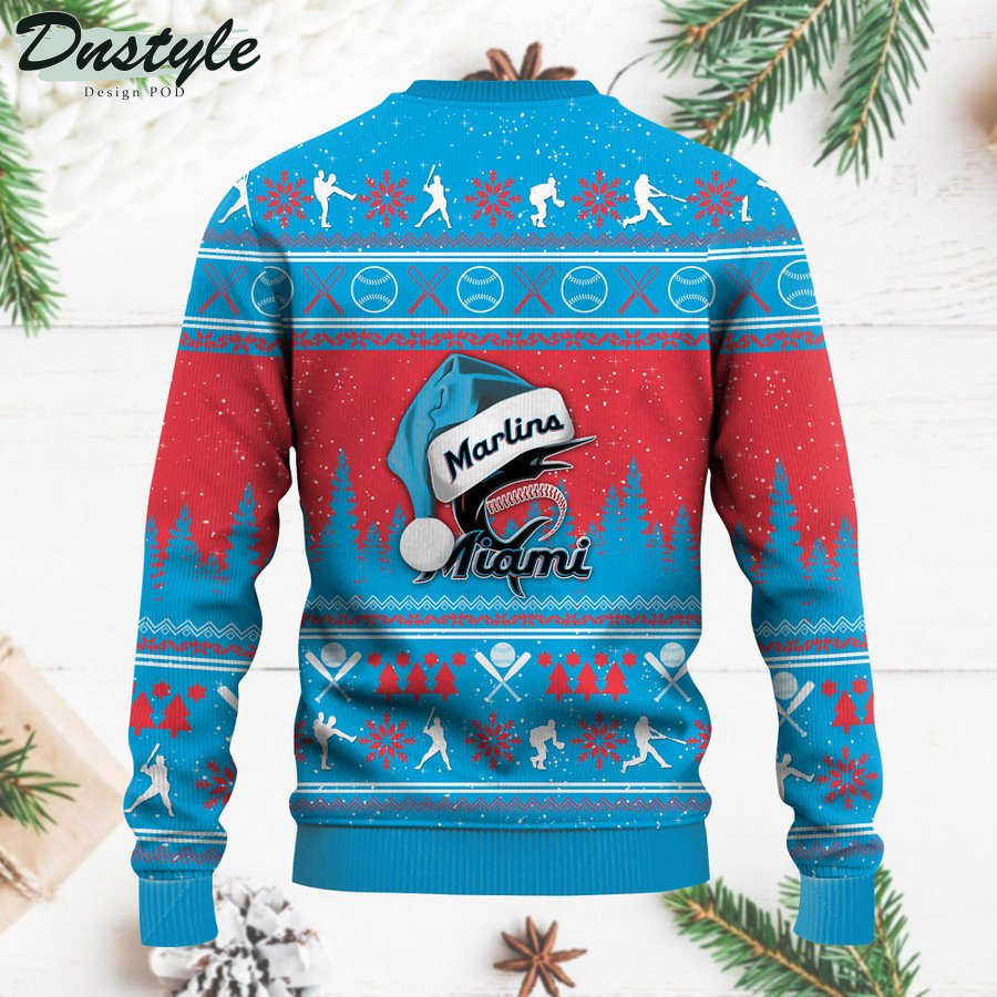 Miami Marlins MLB ugly christmas sweater