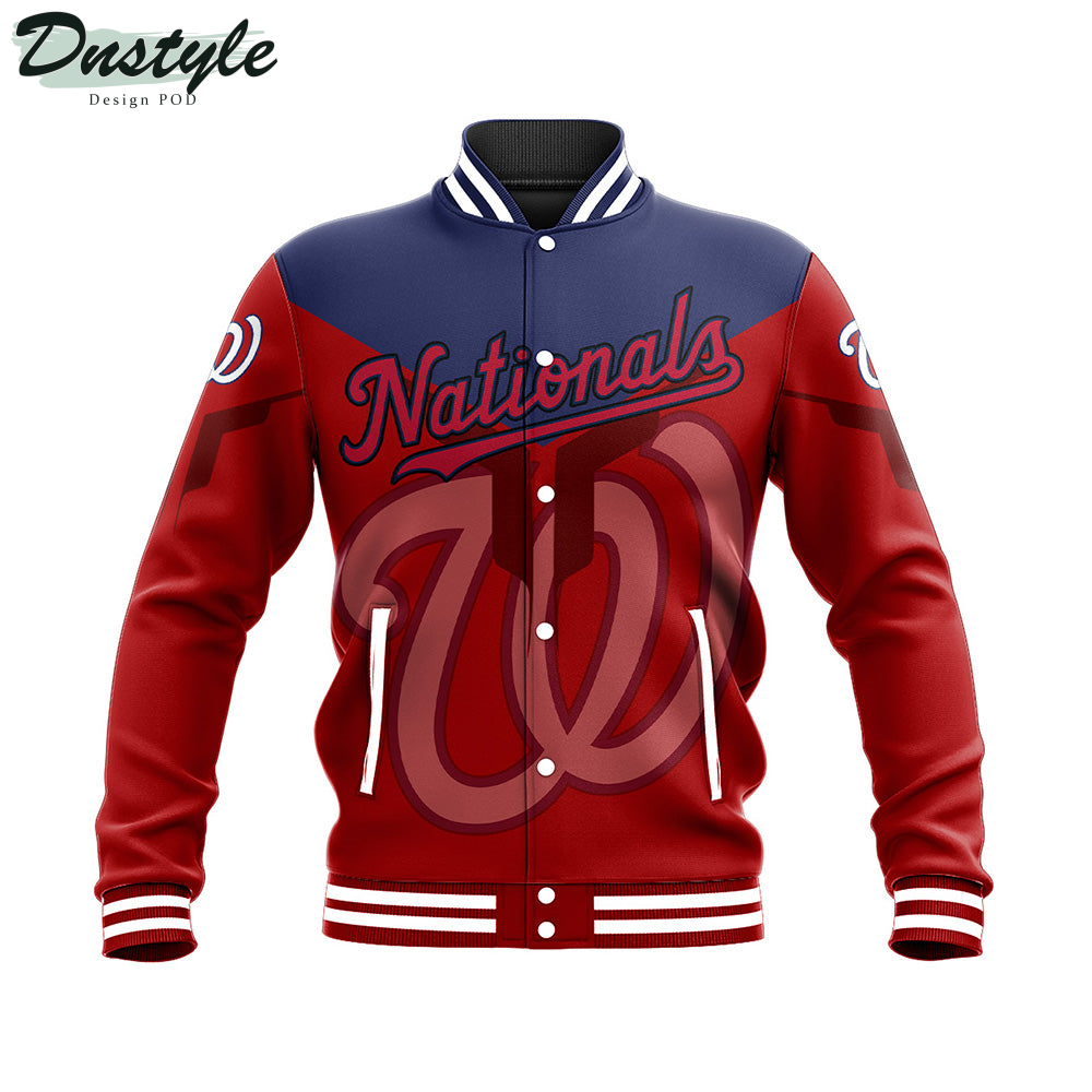 Washington Nationals MLB Drinking Style Baseball Jacket
