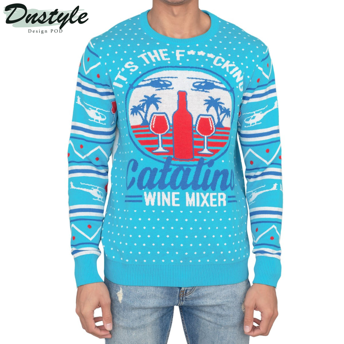 Step Brothers Catalina Wines Ugly Christmas Sweater