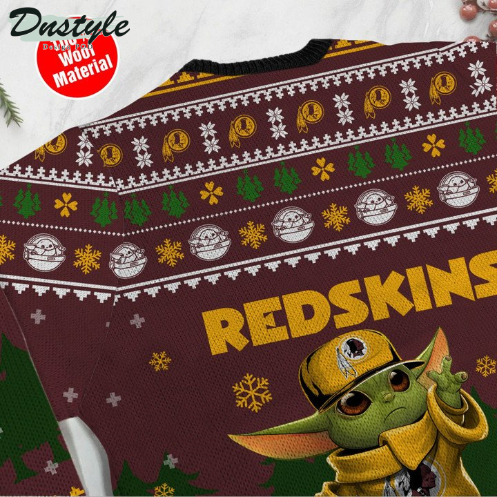 Yoda Baby Love Washington Redskins Ugly Sweater