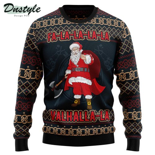 FaLaLaLa ValhallaLa Viking Ugly Christmas Sweater