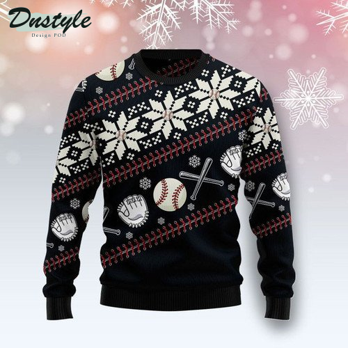 Baseball Christmas Ugly Christmas Sweater