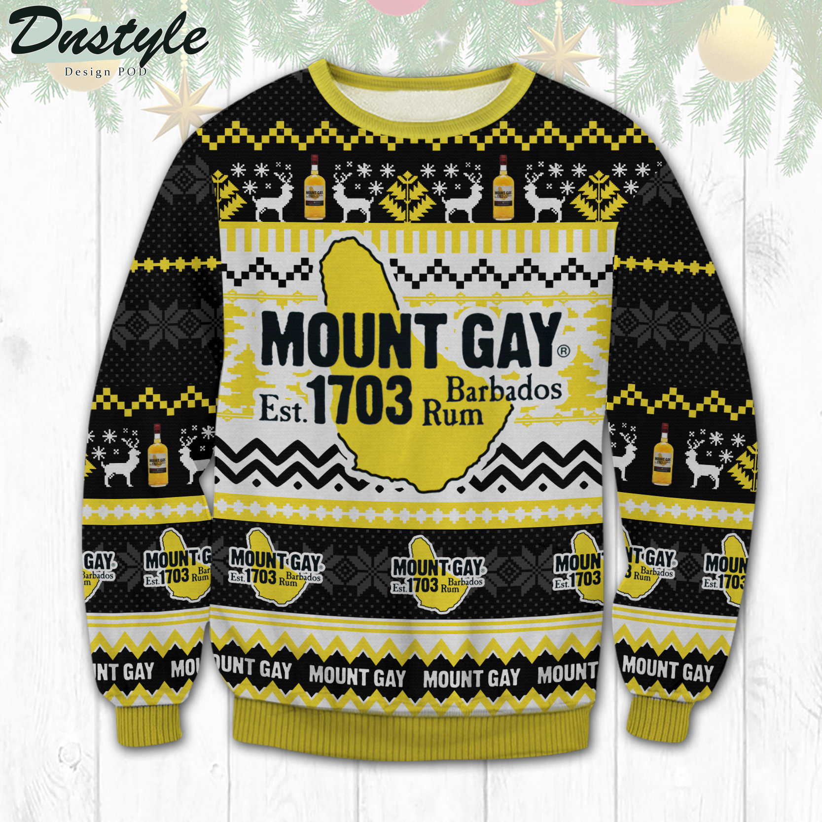 Mount Gay Rum Barbados Ugly Christmas Sweater
