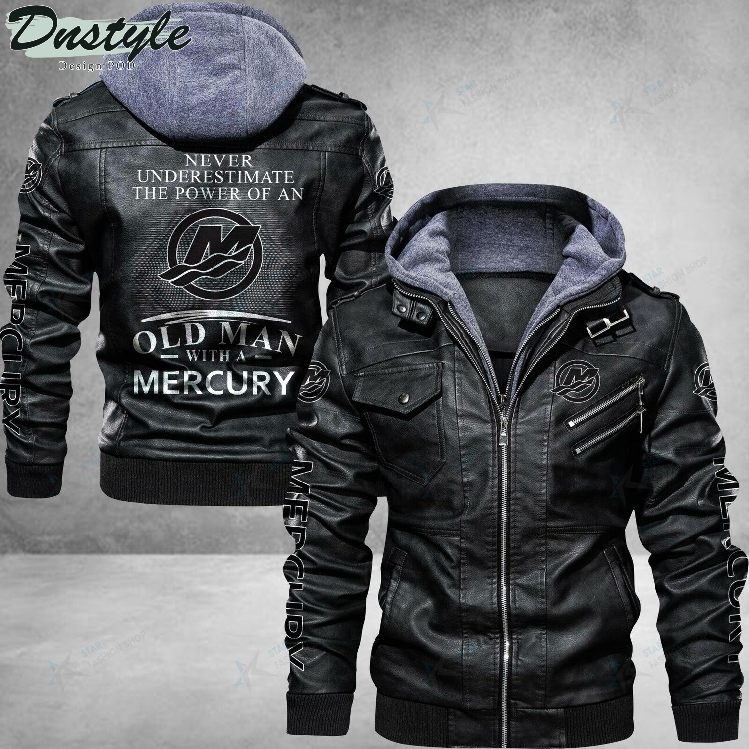 Mercury Marine never underestimate the power of an old man leather jacket