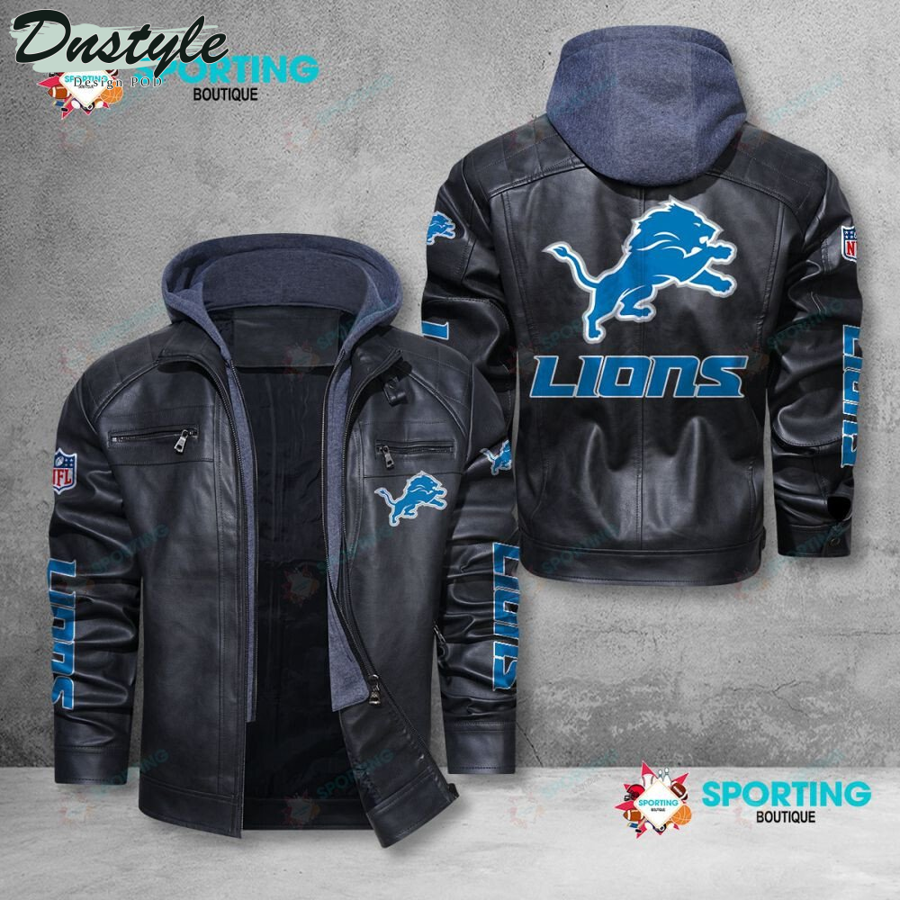 Detroit Lions NFL 2023 Leather Jacket