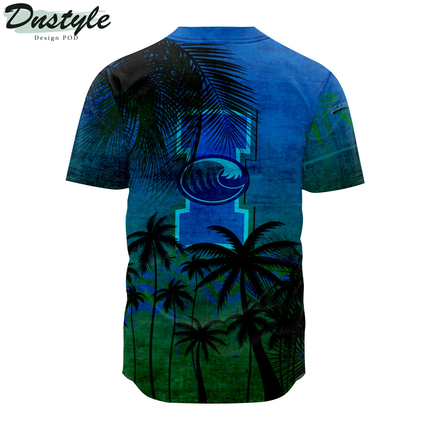 Texas A&M-Corpus Christi Baseball Jersey Coconut Tree Tropical Grunge