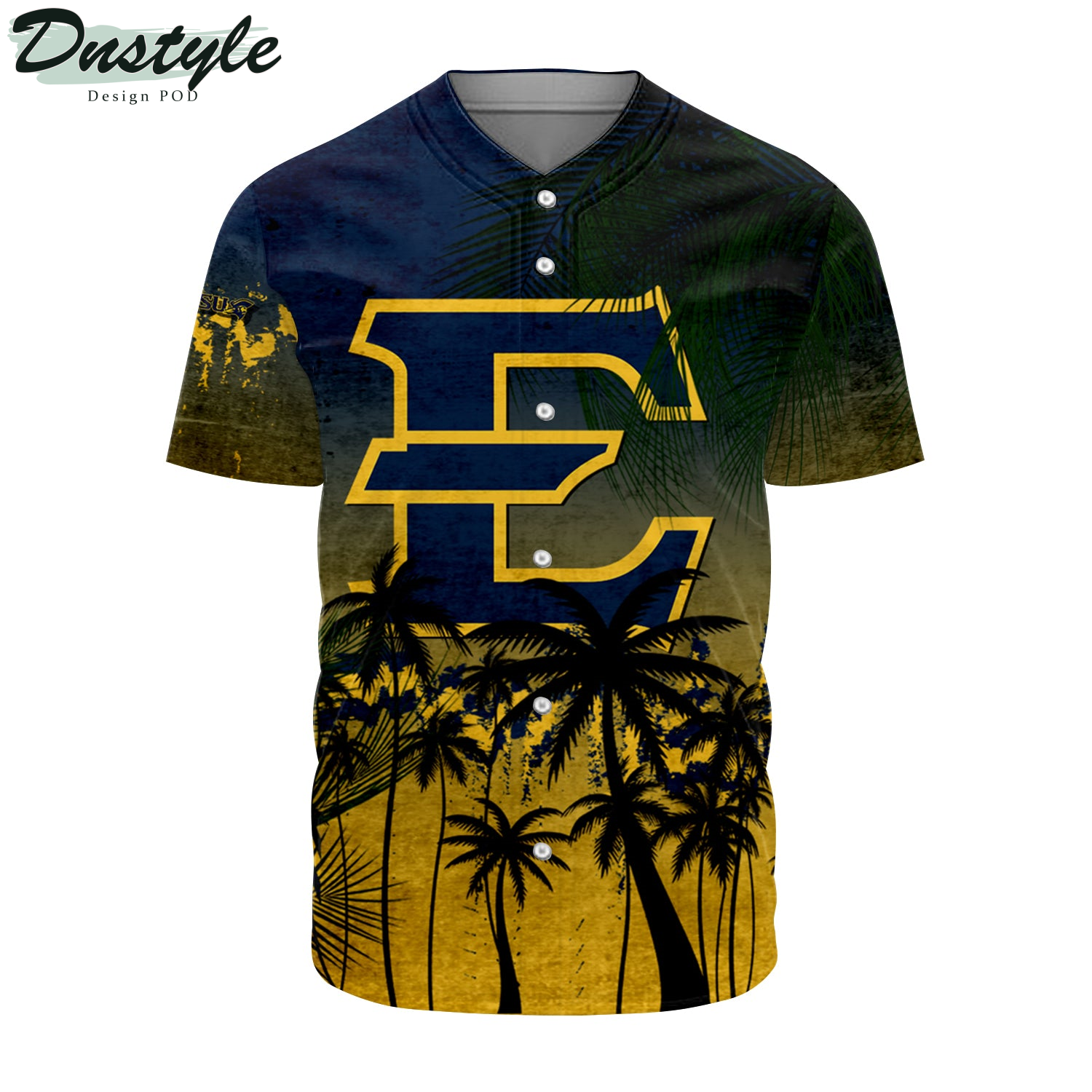 Florida State Seminoles Coconut Tree Tropical Grunge Baseball Jersey