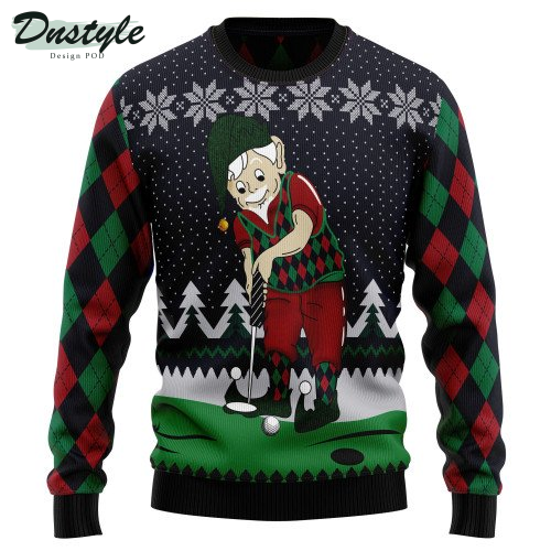 Golf Lover Ugly Christmas Sweater