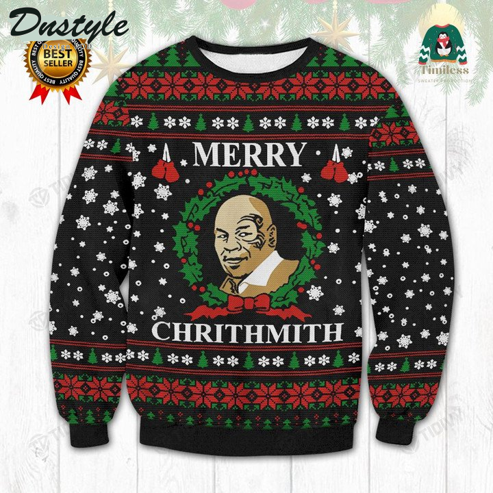 Mike Tyson Merry Chrithmith Funny Ugly Christmas Sweater
