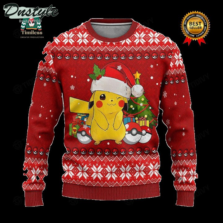 Pokemon Pikachu Movie Ugly Christmas Sweater