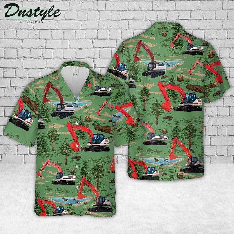 Link-Belt Excavator Hawaiian Shirt