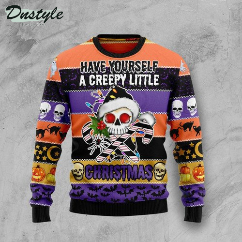 Skull Creepy Christmas Ugly Christmas Sweater