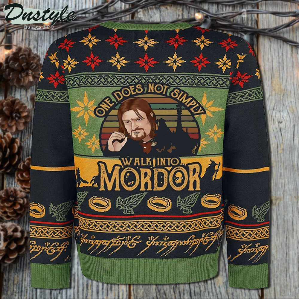 Lost Of The Ring Fellowship Christmas Ugly Sweater