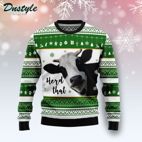 Cow Herd That Ugly Christmas Sweater